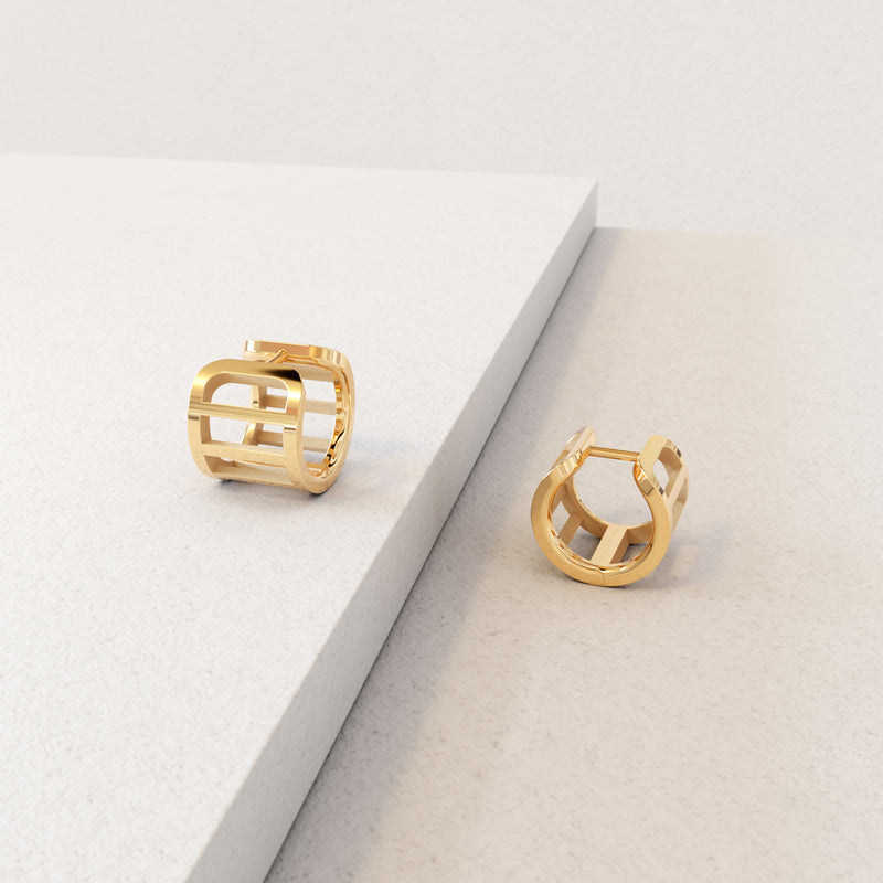 ÉCHELLE - INTERVALLE Gold Earrings