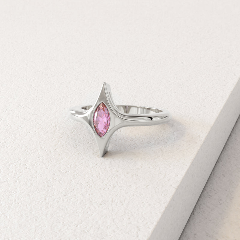 LARYA ÉCLAT - ÉCLAT pink sapphire pinky ring